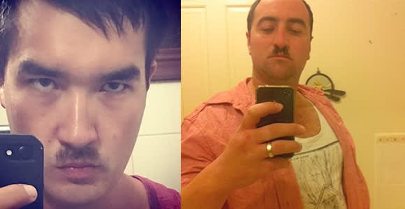 Adolph Hitler & Charlie Chaplin Mustache Styles